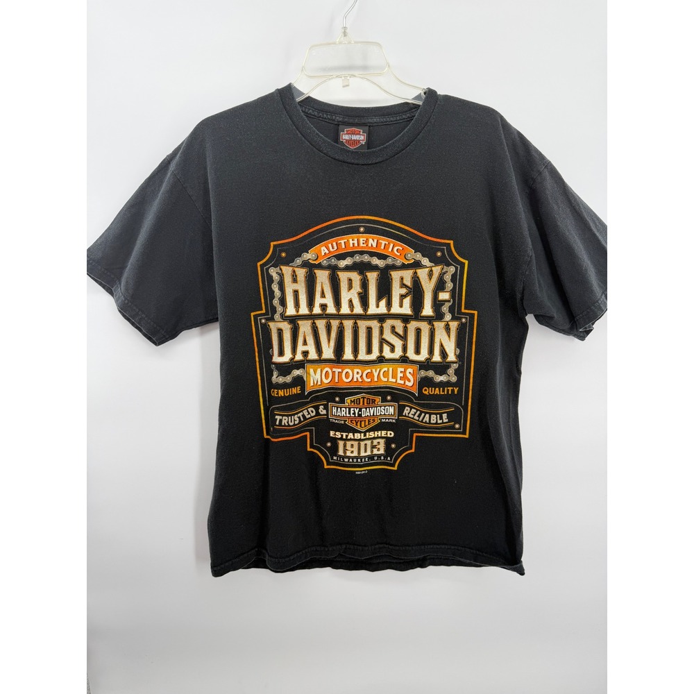 Harley-Davidson T-Shirt Size Large Black 2013 Daytona Beach Graphic Tee